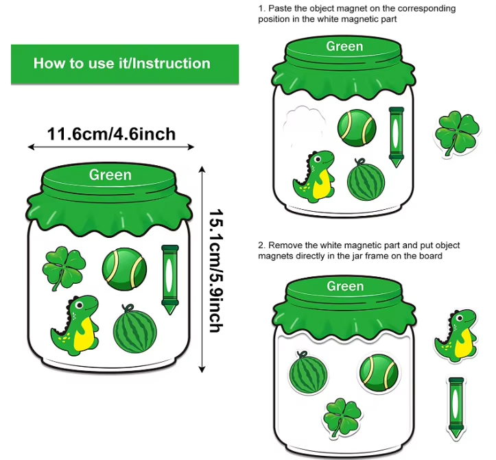 Colorful Magnetic Sorting Educational Set