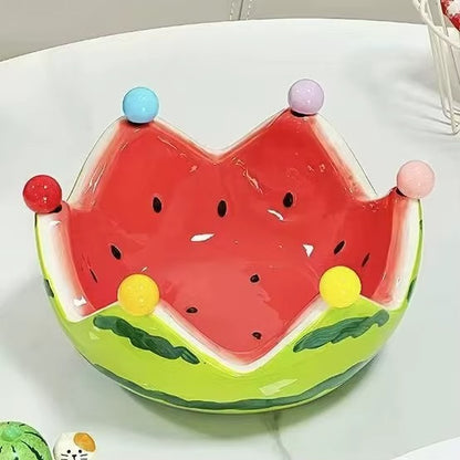 Watermelon Bowl With Fruit Forks