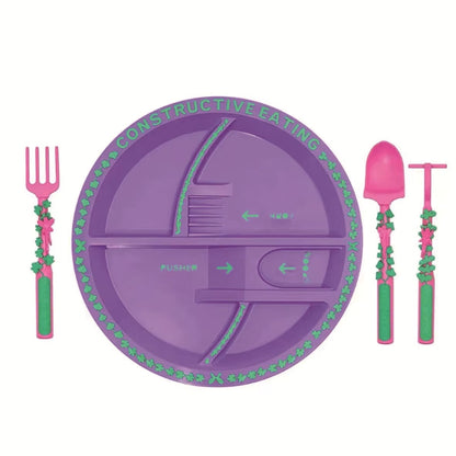 Constructive Eating Plate & Utensils