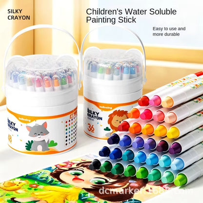36 Colors Washable Silky Crayons Set