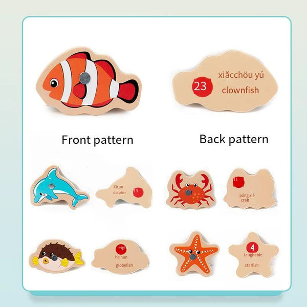 Wooden Magnetic Fishing Toy Set