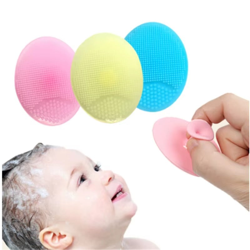 Soft Silicone Baby Bath Brush | 3 Pack