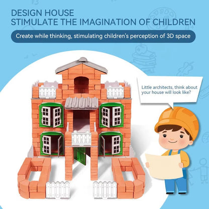Little Bricklayer Children’s DIY House | 487 Pieces
