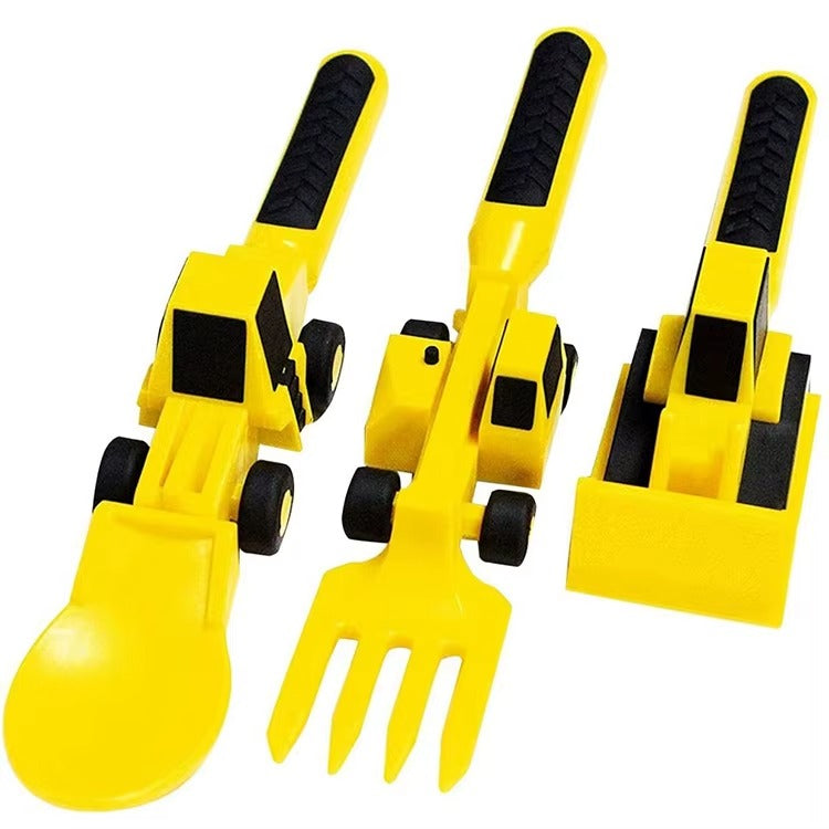 Constructive Eating Plate & Utensils