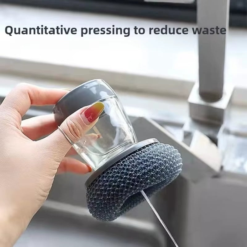 Kitchen Soap Dispensing Palm Brush