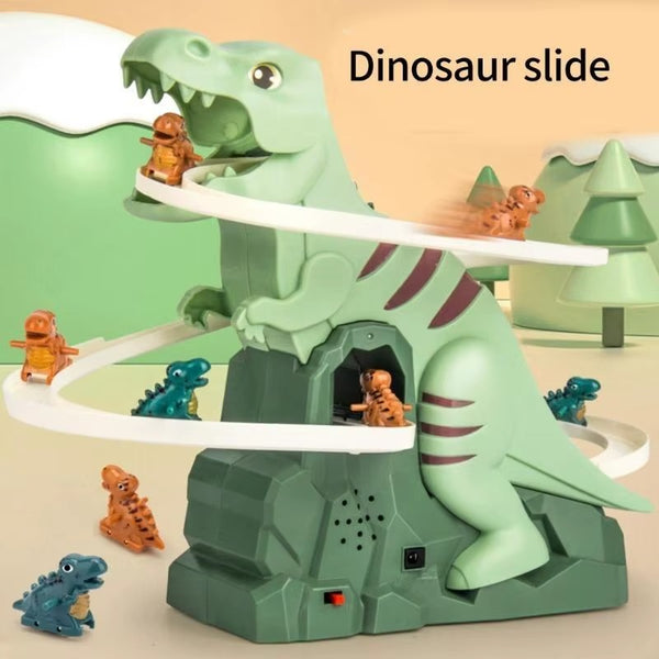 Dinosaur Climbing Slide Music Toy | With 5 Dinosaurs