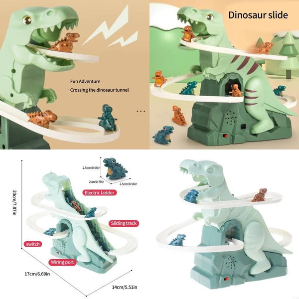 Dinosaur Climbing Slide Music Toy | With 5 Dinosaurs