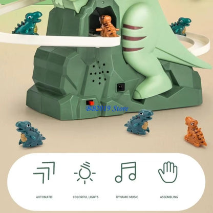 Dinosaur Climbing Slide Music Toy | With 5 Dinosaurs