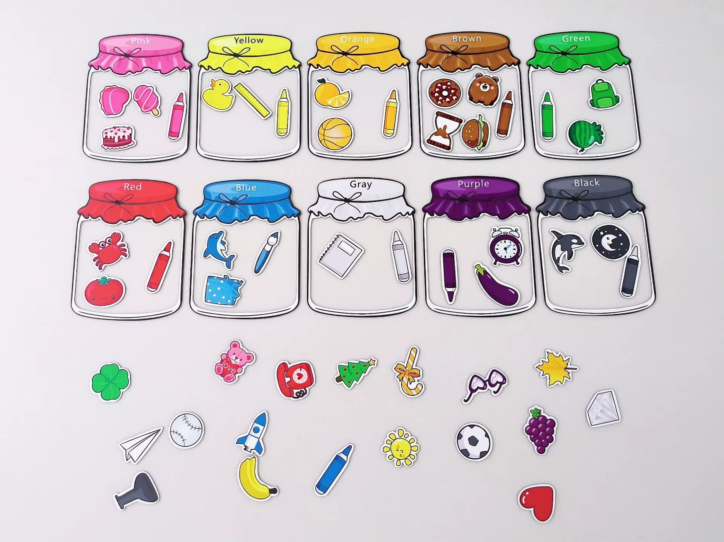 Colorful Magnetic Sorting Educational Set