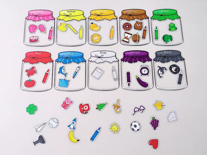 Colorful Magnetic Sorting Educational Set