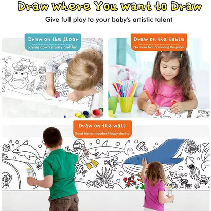 12M Children Drawing Roll Graffiti