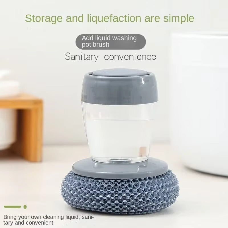 Kitchen Soap Dispensing Palm Brush