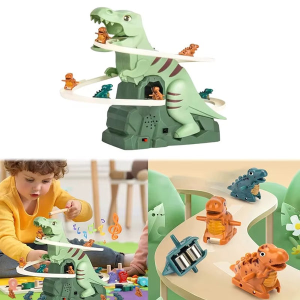 Dinosaur Climbing Slide Music Toy | With 5 Dinosaurs