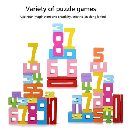 Wooden Numbers Building Block