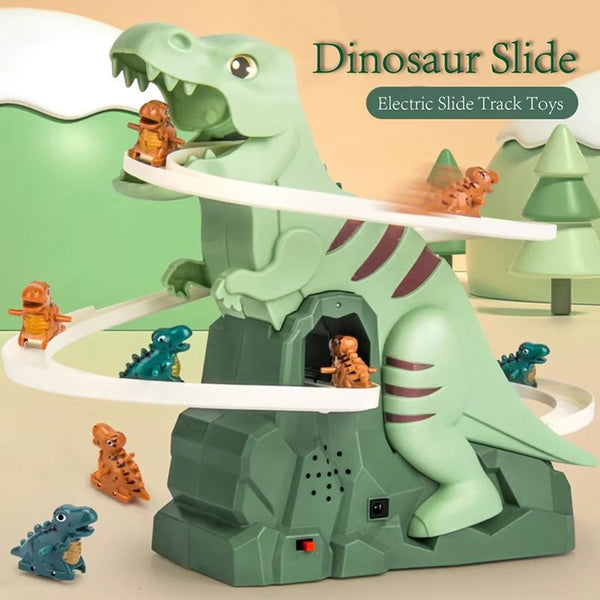 Dinosaur Climbing Slide Music Toy | With 5 Dinosaurs