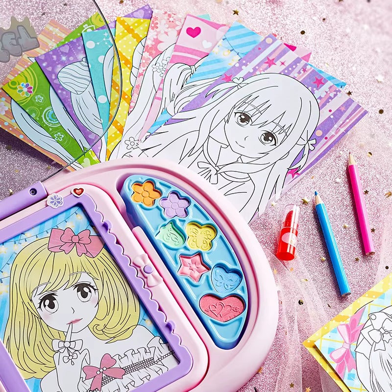 Girls Makeup Drawing Set