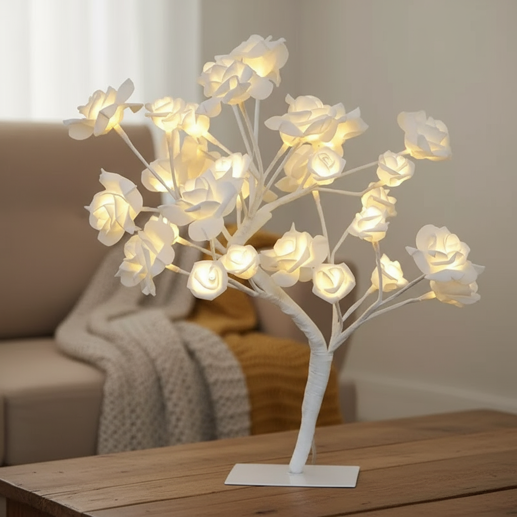 LED Rose Flower Table