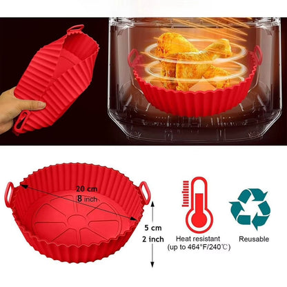Airfryer Baking Reusable Silicone Basket