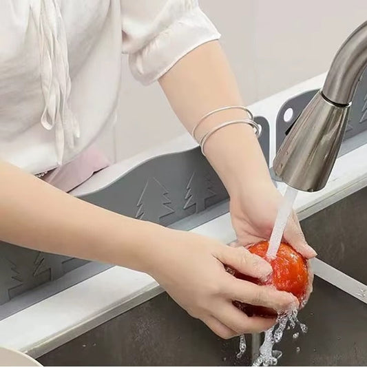 Silicone Sink Water Splash Guard With Suction Cups
