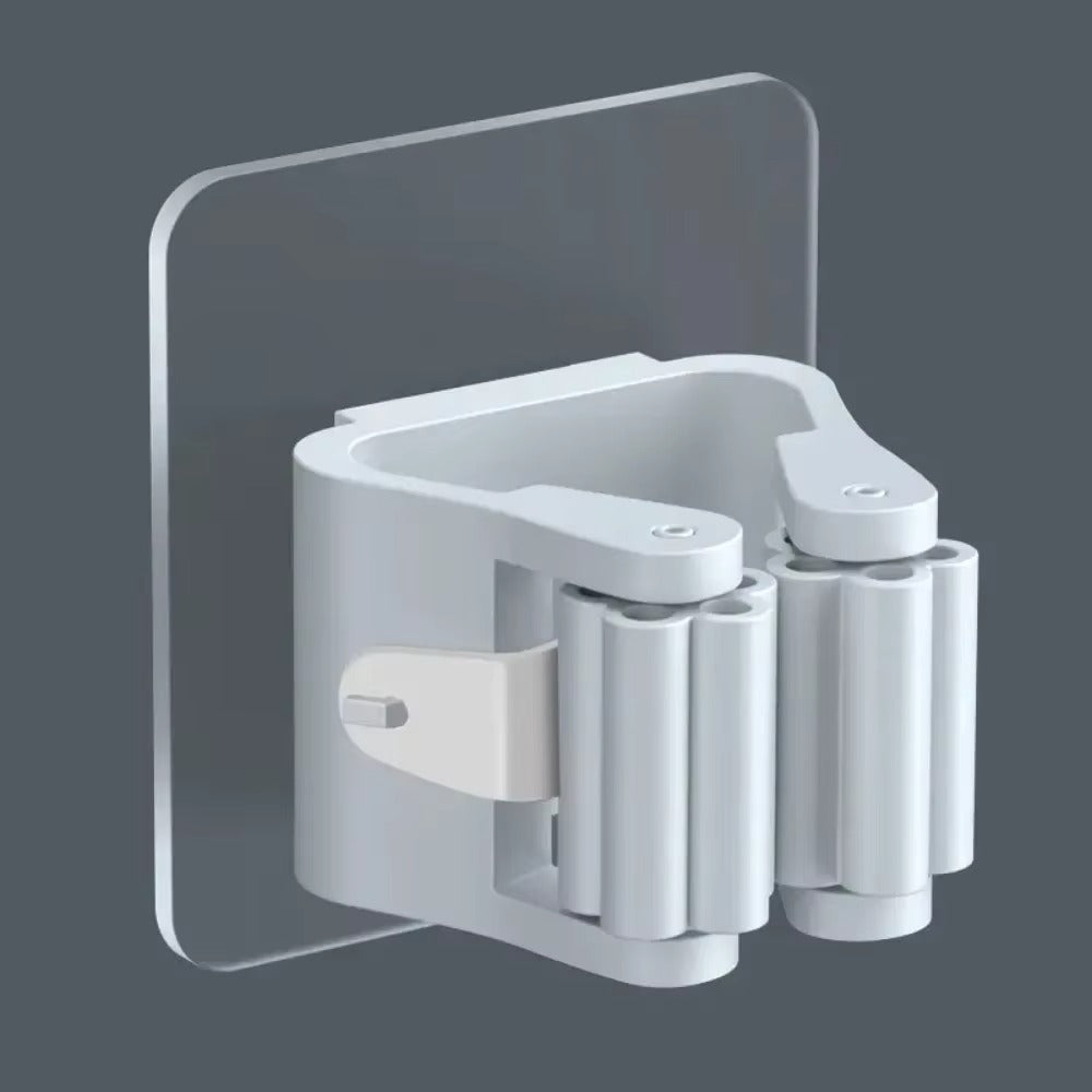 Mop & Broom Organizer Wall Mounted | 6 Pack Holder Rack