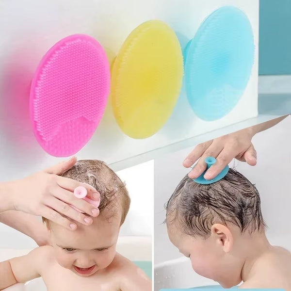 Soft Silicone Baby Bath Brush | 3 Pack