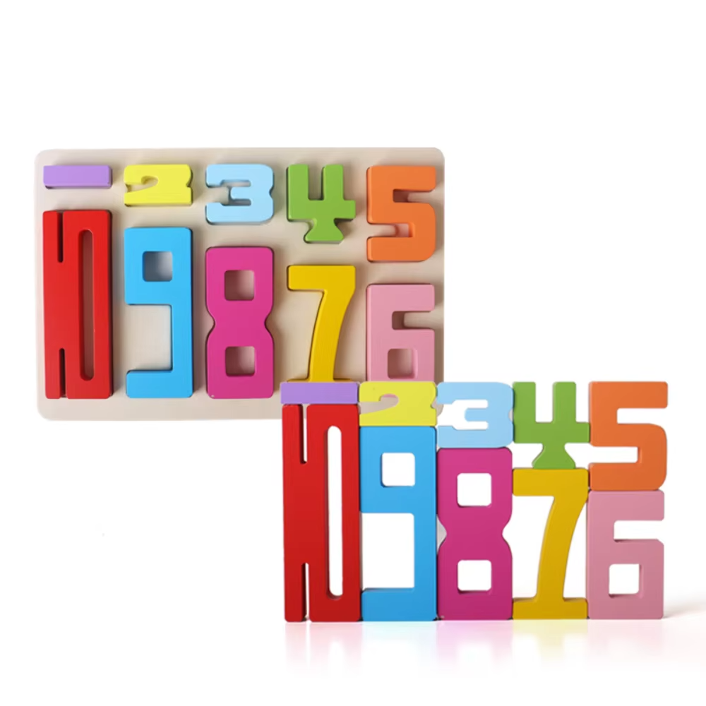 Wooden Numbers Building Block