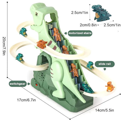 Dinosaur Climbing Slide Music Toy | With 5 Dinosaurs