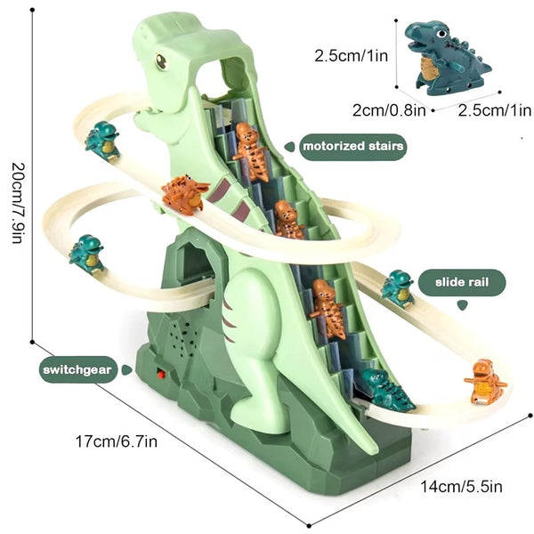 Dinosaur Climbing Slide Music Toy | With 5 Dinosaurs