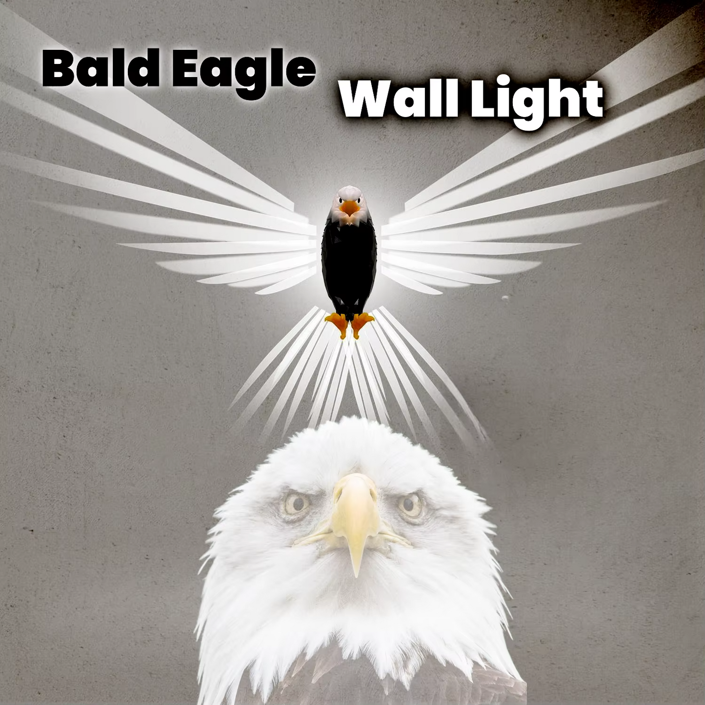 Bald Eagle Night Light Projection Lamp