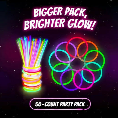 50 PCS Party Light Glow Sticks