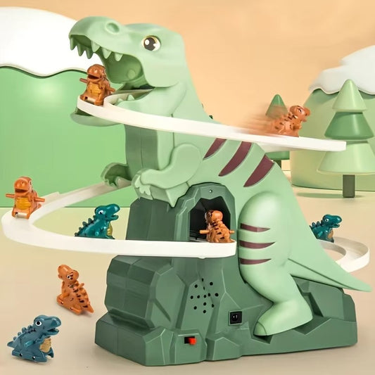 Dinosaur Climbing Slide Music Toy | With 5 Dinosaurs