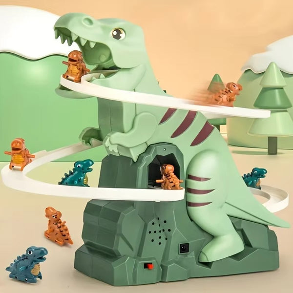 Dinosaur Climbing Slide Music Toy | With 5 Dinosaurs