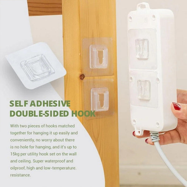 Double Sided Wall Hooks | 12 Pack
