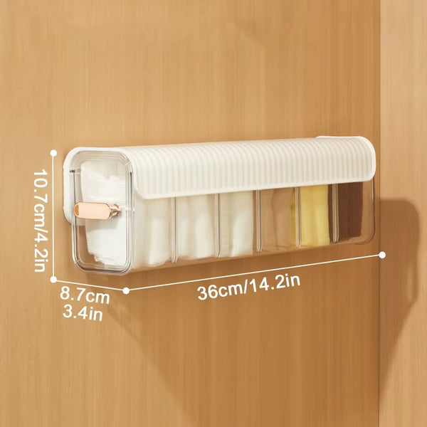 Multi-Compartment Transparent Storage Organizer